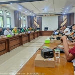 Hearing antara Komisi II DPRD Kabupaten Pasuruan dengan Disperindag membahas tunggakan sewa di Plaza Bangil.
