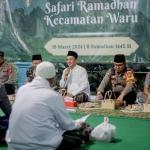 Pj Bupati Pamekasan, Masrukin saat Safari Ramadan di Kecamatan Waru dan Pakong.