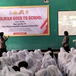 Suasana Polwan Goes to School di SMAN 2 Batu.