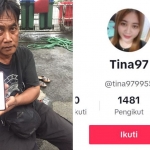  Korban menunjukkan bukti transfernya (kiri) dan akun Tina97 pelaku penipuan