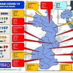 Peta sebaran Covid-19 di Gresik.