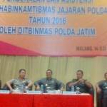 Dirbinmas Polda Jatim, Kapolres Malang Kota, Kasrem 083~BJ, Dandim 0833~BJ dan Wali Kota Malang, di sela waktu jeda acara pembekalan dan asistensi Polda Jatim Thn 2016. 