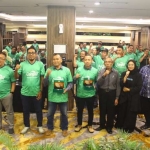 Manajemen Cargill bersama para wartawan dan pembicara saat media gathering. FOTO: ist.