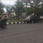 TKP Penjambretan di depan Undaan Kulon Gang 3 Surabaya. Foto: Rusmiyanto/BANGSAONLINE