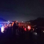 Kondisi Bus saat terjadi kecelakaan di tol Tanggulangin, Senin (10/10/2022)
