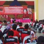 Suasana Rakorcab PDIP Lamongan. (haris/BANGSAONLINE)