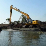 Normalisasi di sungai Kedunglarangan.