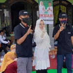 Ikfina, Cabup Mojokerto nomor urut 1 saat kampanye tatap muka di Kecamatan Jetis, Rabu (14/10).