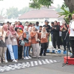 Pjs. Bupati Kediri Heru Wahono Santoso saat memberi sambutan. Foto: Ist.