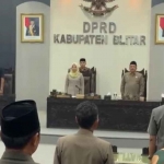 Rapat paripurna DPRD Kabupaten Blitar.