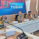 Suasana rapat koordinasi terkait PMK di Kabupaten Tuban.
