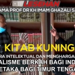 Prof Dr KH Imam Ghazali Said, MA (kanan berkopiah hitam) saat rekaman wawancara bersama M Mas