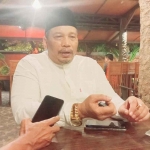 Ketua DPC Hanura Kabupaten Mojokerto, Muhamad Syaikhu Subkhan saat ditemui awak media, Rabu (18/10/2023).