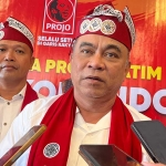 Ketua Umum Projo, Budi Arie Setiadi, saat memberi keterangan ke awak media.