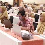 Suasana bimtek analisis penurunan stunting yang digelar DP3AKB Jember.