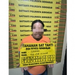 Pelaku penyerangan dengan celurit di kawasan Magersari, Sidoarjo.