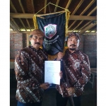 Dwi Indrotito Cahyono saat dinobatkan sebagai Ketua Pakasa Malang Raya periode 2025-2030.