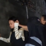 Tangkap layar video penganiayaan antarremaja putri di Sidoarjo