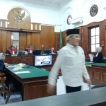 Suasana ruang sidang usai penjatuhan vonis hakim