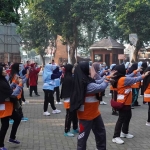 Senam bersama di Mojokerto.