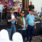 Suasana pembukaan oleh Kadispora A. Munif, didampingi Lucas, Camat Mujiono, dan Kapolsek Prigen.