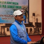 Wali Kota Pasuruan, Saifullah Yusuf, saat melepas kontingen Porseni MA Jatim 2023.