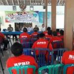 Suasana sosialisasi Destana di Balai Desa  Rayung oleh BPBD Tuban. 