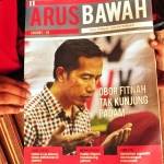 tampilan cover tabloid Arus Bawah. foto:arief kurniawan/bangsaonline