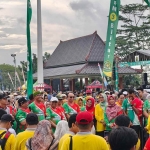 Jalan Sehat Hari Amal Bhakti (HAB) Kementerian Agama ke-80 di Blitar turut dihadiri oleh Bupati Blitar Rijanto. (Ist)