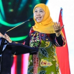 Gubernur Khofifah saat memberi sambutan dalam pembukaan MTQ XXXI Jatim di Jember.