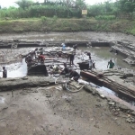 Proses ekskavasi lanjutan Situs Petirtaan Sumberbeji di Kabupaten Jombang.