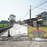Jalan Banjarsari-Damarsih mulai dilakukan pengecoran dalam beberapa hari ini. 