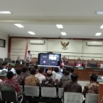 Suasana persidangan di pengadilan Tipikor Surabaya