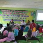Tim ITS Surabaya saat memberikan materi Prodistik di aula MA Islamiyah Senori. foto: SUWANDI/ BANGSAONLINE