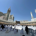 Kondisi Masjidil Haram dan Kakbah yang masih terpantau lengang. Foto: MCH 2026