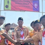 5 WBP Lapas Kediri saar mengikuti perkemahan nasionalisme dan pembentukan karakter.