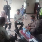 Suasana sidak di PT Berlina Tbk Pandaan Pasuruan.