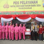 Peninjauan salah satu Pos Operasi Lilin Semeru 2023 di wilayah hukum Polres Pasuruan.