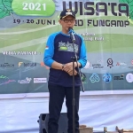 Wakil Bupati Jember, Gus Firjoun saat membuka Jelajah Wisata and Funcamp 2021 di BOMA Agrowisata Gunung Pasang, Panti, Jember.