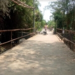 Pembangunan jembatan program PISEW di Desa Dukuhmojo, Jombang.