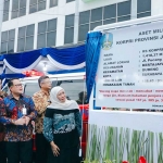 Gubernur Khofifah saat peresmian RS KORPRI Pura Raharja.