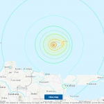 Titik gempa di Laut Tuban. Foto: earthquake