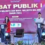 Suasana debat Pilkada Kota Malang.