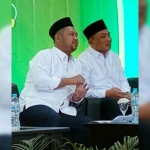 Ketua DPRD Gresik, Much Abdul Qodir (kanan), bersama Bupati Gresik, Fandi Akhmad Yani. Foto: Ist