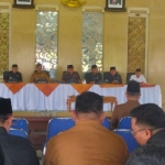 Rapat Laporan Keterangan Pertanggungjawaban (LKPJ) Tahun Anggaran 2025 dalam rapat paripurna di Pendopo Ronggosukowati, Selasa (31/3/2026).