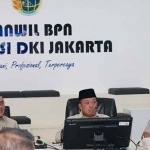 Menteri ATR/BPN saat berada di Kanwil BPN DKI Jakarta.