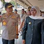 Kapolri Jenderal Polisi Tito Karnavian dan Gubernur Jatim Khofifah.