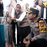 Sidak yang dilakukan tim gabungan Satreskrim Polres Gresik dan UPT Badan Metrologi Diskoperindag Gresik di dua SPBU