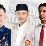 Kolase foto tiga kader muda Gerindra Jawa Timur yang menjadi wakil rakyat. Foto: Ist