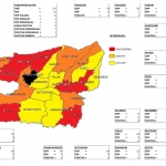 Peta persebaran Covid-19 di Blitar.